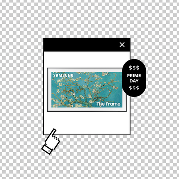 samsung frame tv sale amazon prime day 2023